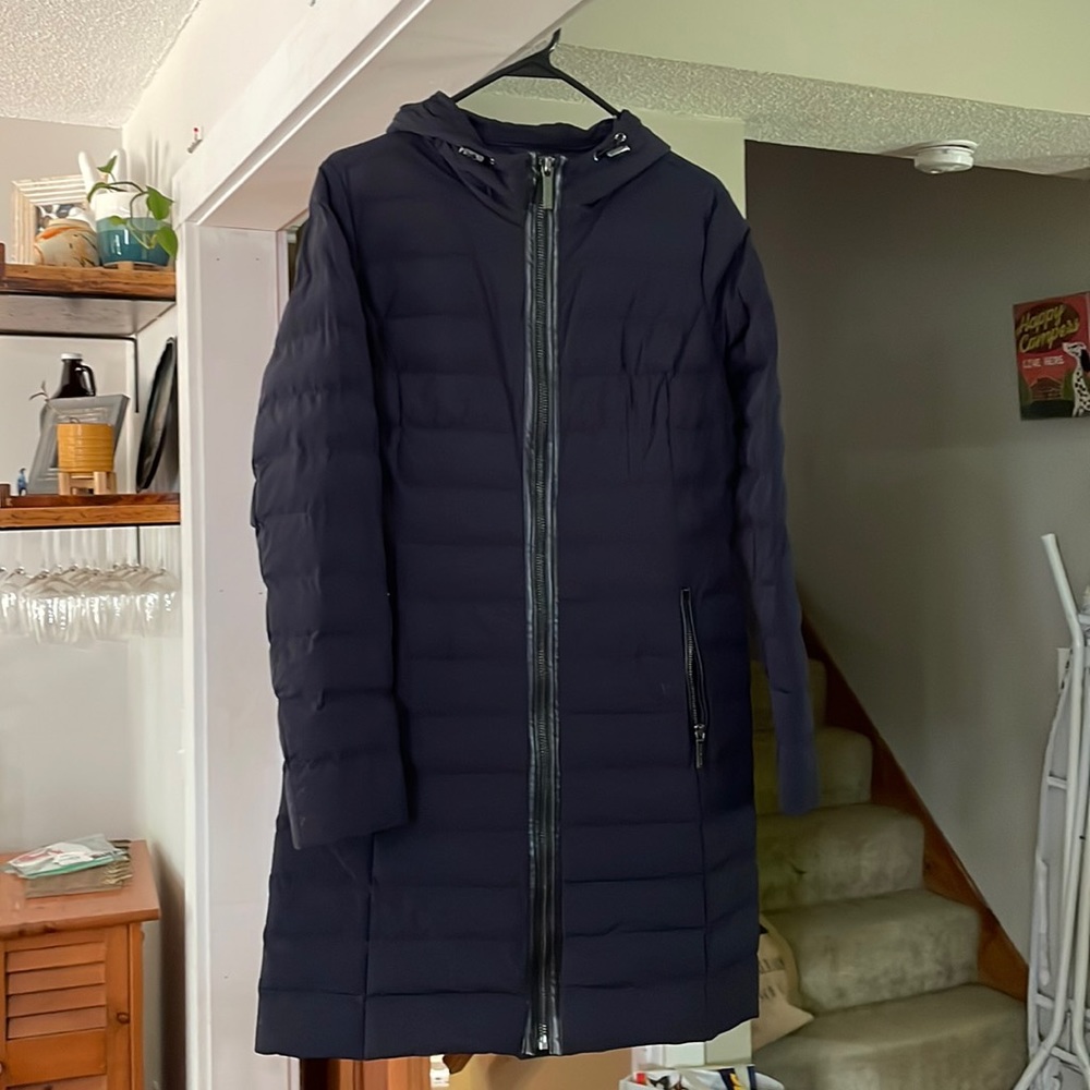 Michael Kors long puffer jacket . Hooded